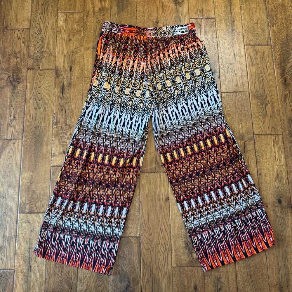 Lot of 3 Womens Sharagano Women's Wide-Leg Stretch Palazzo Pants and Blouse Sz L - Picture 15 of 15